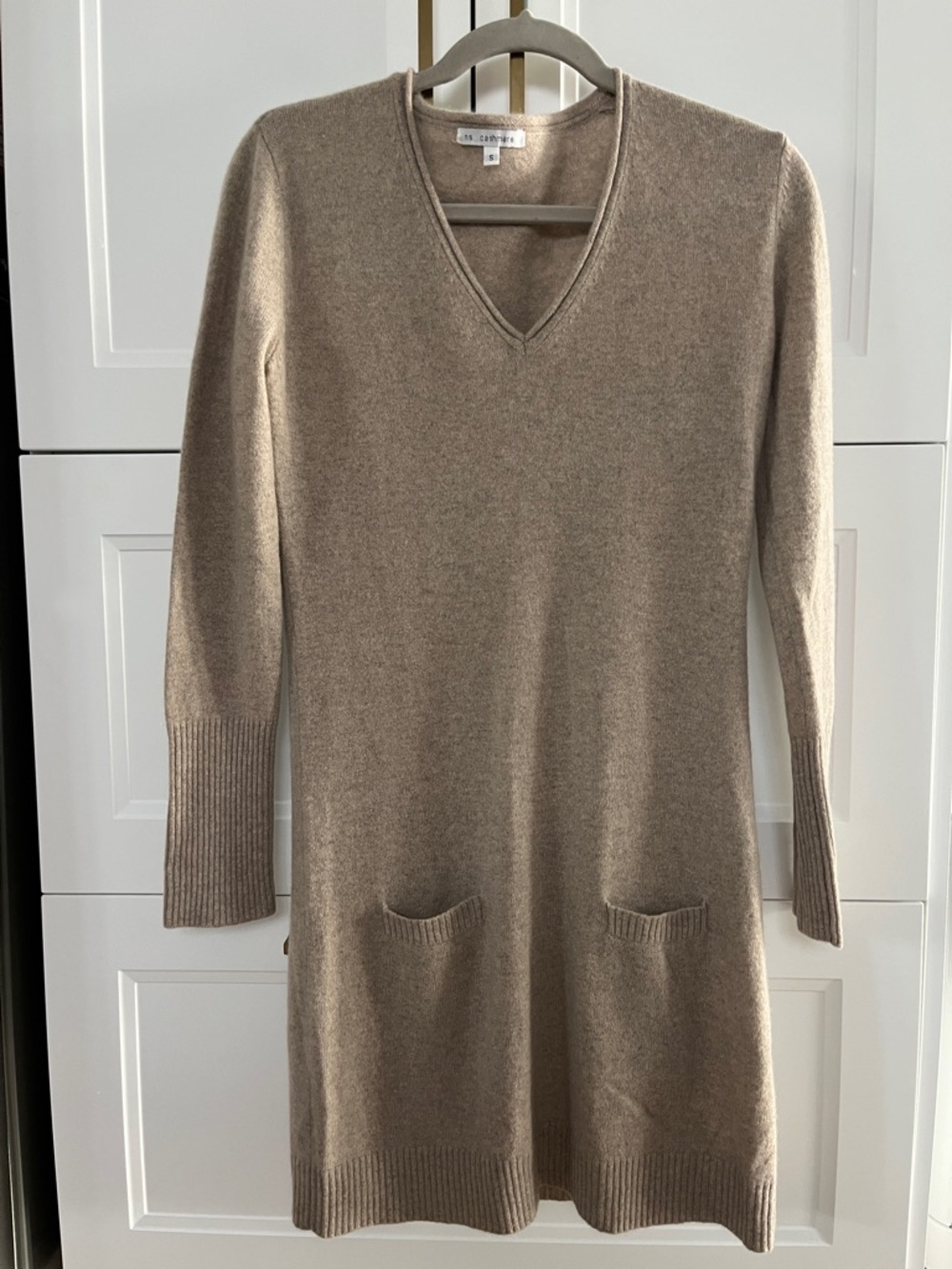NS Cashmere V-Neck Cashmere Dress